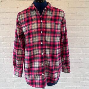 Vineyard Vines Hot Pink Plaid Flannel Shirt